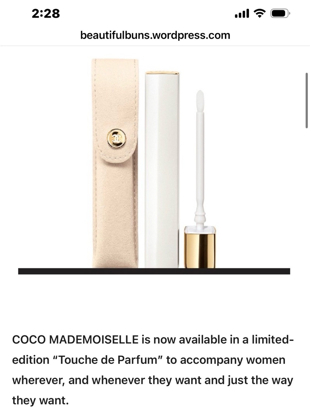 Touché de Parfum RARE VERY LIMITED EDITION COLLECTIBLE CHANEL COCO MADEMOISELLE